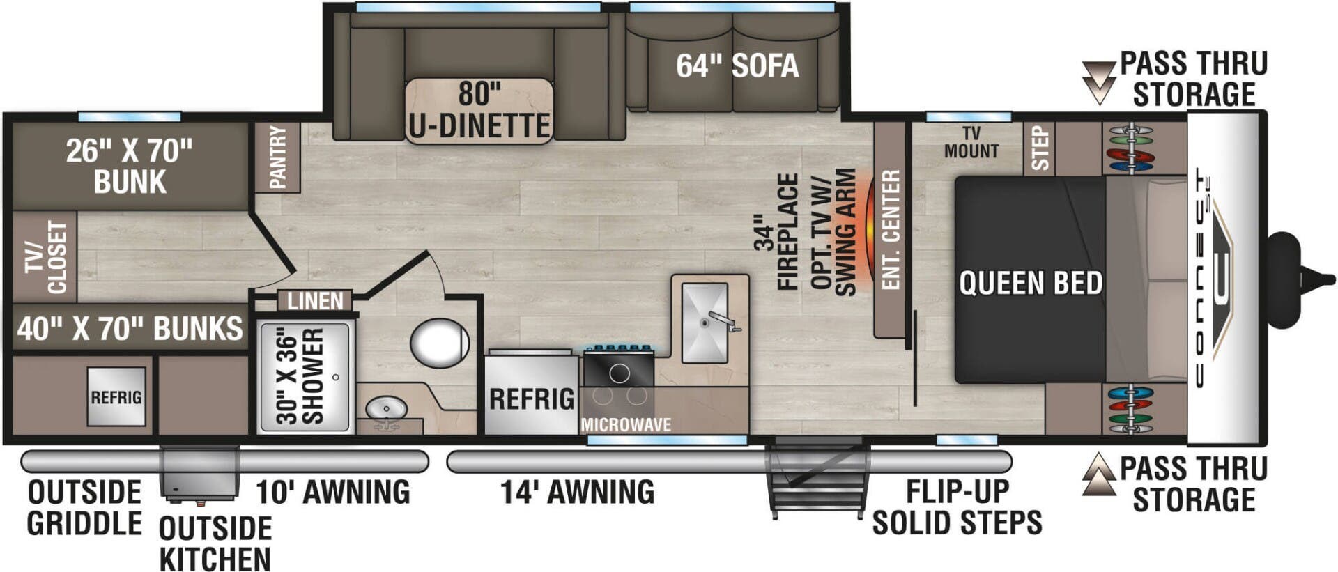 Contact us now about this 2026 K-Z Connect SE 281BHK! 2026 Connect SE 281BHK by K-Z from McClain's RV Superstore in Corinth, Texas