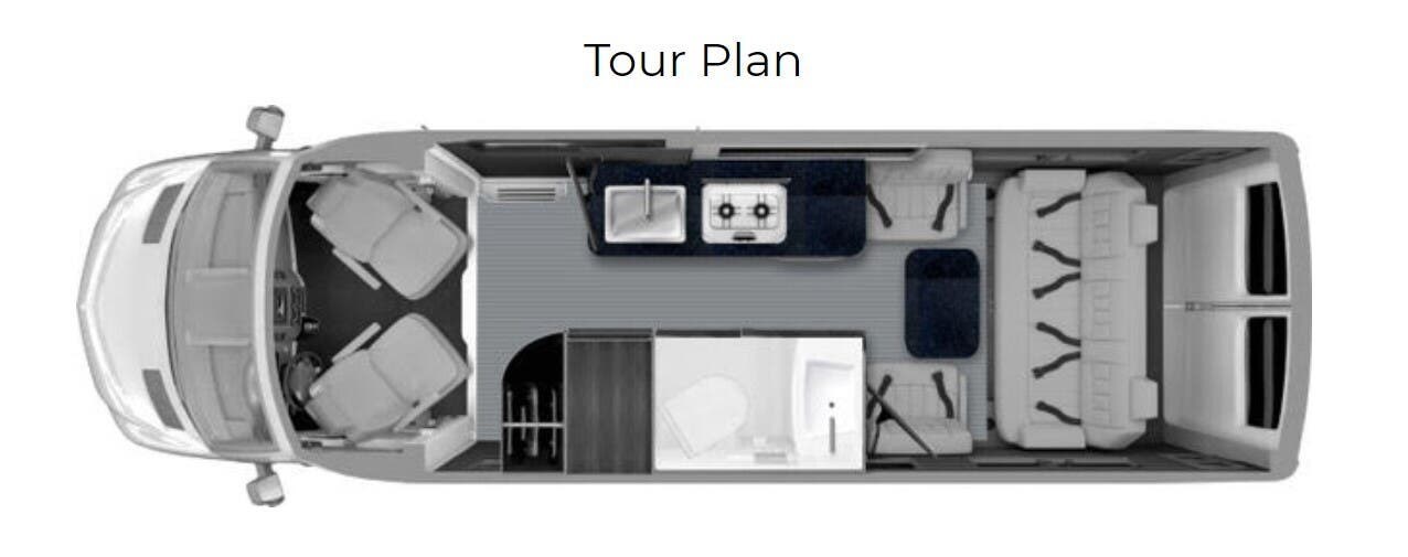 Call now about this 2026 Grech RV Strada TOUR-ION! 2026 Grech RV Strada TOUR-ION - New Class B For Sale by McClain's RV Superstore in Corinth, Texas features Sofa Bed, Backup Monitor, Air Conditioning, Batteries, Overhead Cabinetry