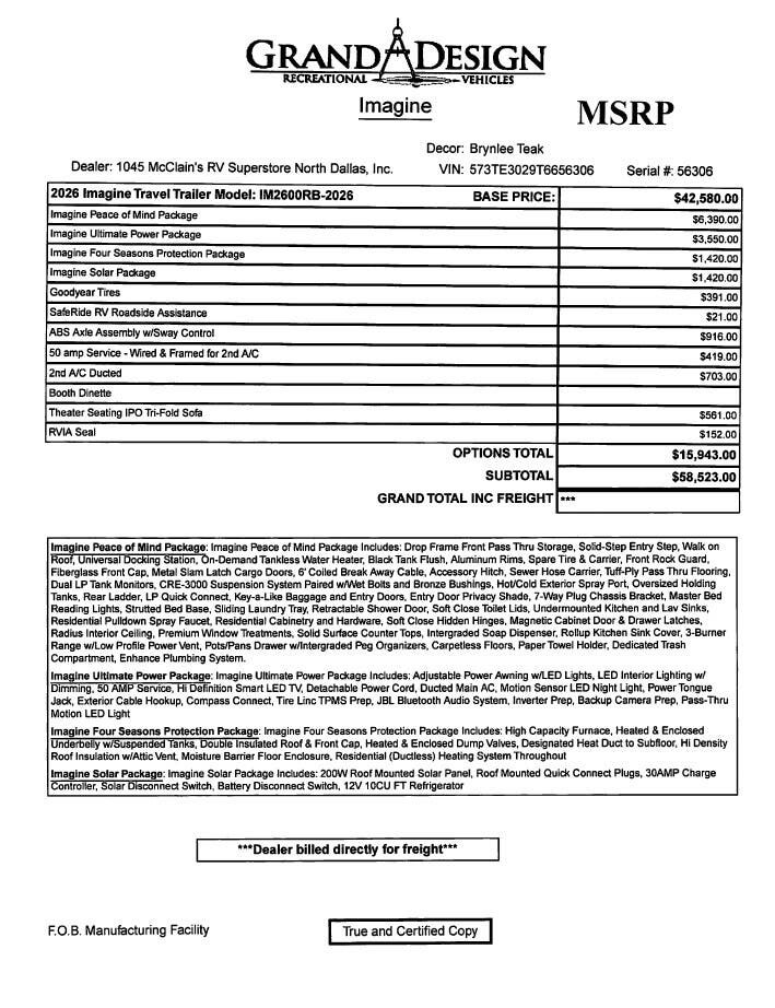 Contact us now about this 2026 Grand Design Imagine 2600RB! 2026 Imagine 2600RB by Grand Design from McClain's RV Superstore in Corinth, Texas