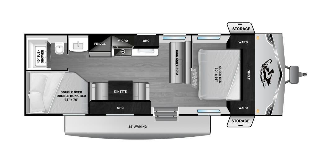 Call now about this 2026 Highland Ridge Open Range CONV 26DB! 2026 Highland Ridge Open Range CONV 26DB - New Travel Trailer For Sale by McClain's RV Superstore in Corinth, Texas features Bunkhouse, Exterior Speakers, Toilet, Screen Door, Pass Thru Storage