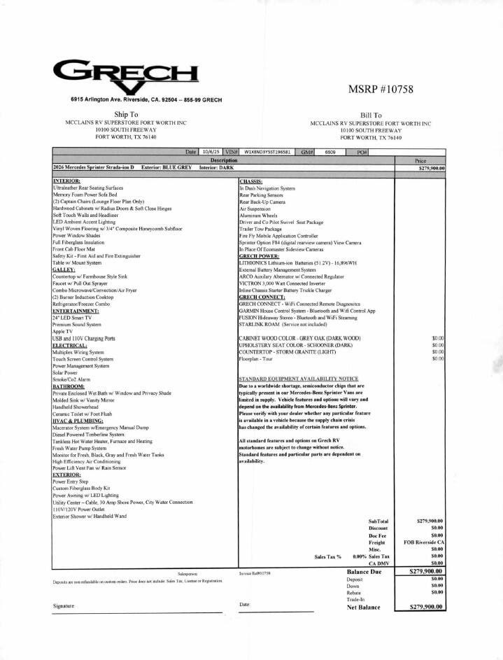 Contact us now about this 2026 Grech RV Strada TOUR-ION! 2026 Strada TOUR-ION by Grech RV from McClain's RV Superstore in Corinth, Texas