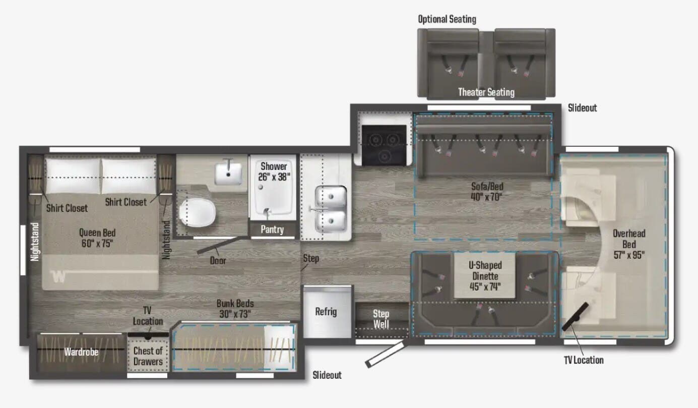 Call now about this 2024 Winnebago Minnie Winnie 31H! 2024 Winnebago Minnie Winnie 31H - Used Class C For Sale by McClain's RV Superstore in Corinth, Texas features Water Heater, Screen Door, Kitchen Sink, Medicine Cabinet, Batteries
