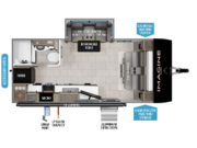Call now about this 2025 Grand Design Imagine XLS 17MKE! 2025 Grand Design Imagine XLS 17MKE - New Travel Trailer For Sale by McClain's RV Oklahoma City in Oklahoma City, Oklahoma features Smoke Detector, LP Detector, Microwave, Non-Smoking Unit, Awning