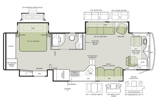 Call now about this 2026 Tiffin Allegro Red 33AA! 2026 Tiffin Allegro Red 33AA - New Class A For Sale by McClain's RV Oklahoma City in Oklahoma City, Oklahoma features Awning, Slideout, Generator, CO Detector, Toilet