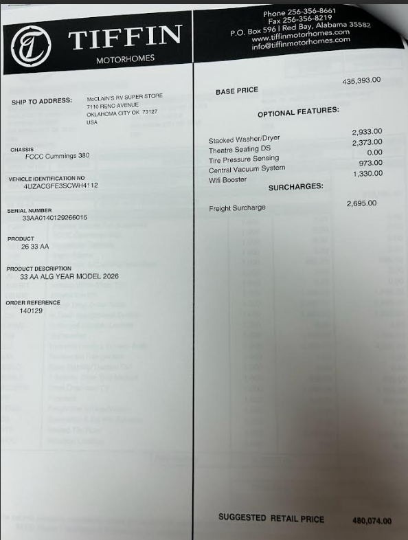 Contact us now about this 2026 Tiffin Allegro Red 33AA! 2026 Allegro Red 33AA by Tiffin from McClain's RV Oklahoma City in Oklahoma City, Oklahoma