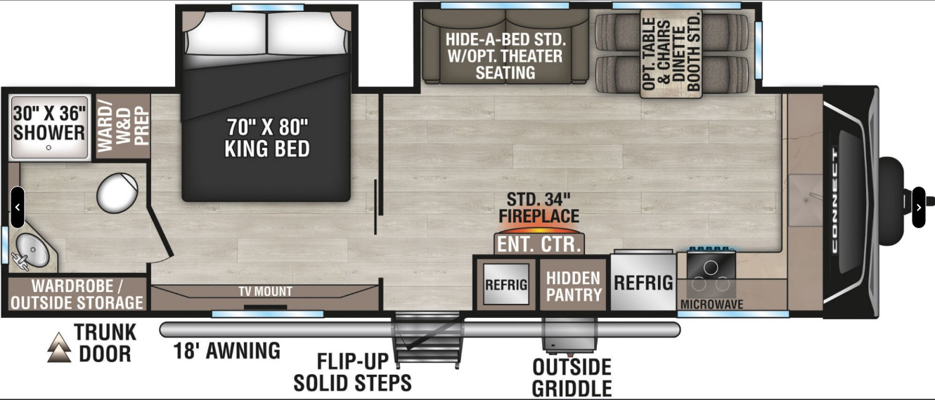 Call now about this 2025 K-Z Connect 282FKK! 2025 K-Z Connect 282FKK - New Travel Trailer For Sale by McClain's RV Oklahoma City in Oklahoma City, Oklahoma features Exterior Speakers, Roof Vents, CD Player, DVD Player, Auxiliary Battery