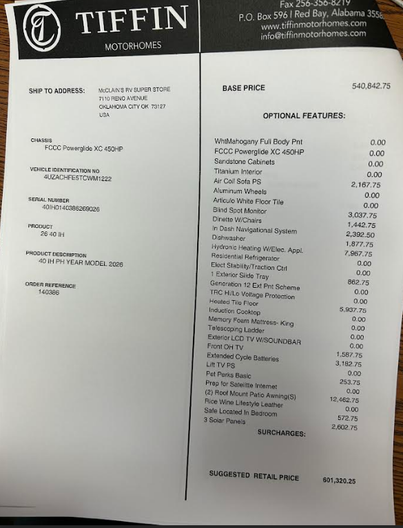 Contact us now about this 2026 Tiffin Phaeton 40IH! 2026 Phaeton 40IH by Tiffin from McClain's RV Oklahoma City in Oklahoma City, Oklahoma