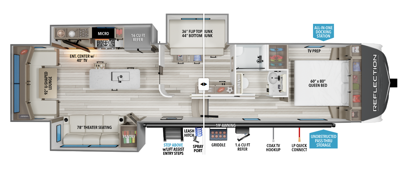 Call now about this 2026 Grand Design Reflection 324MBS! 2026 Grand Design Reflection 324MBS - New Fifth Wheel For Sale by McClain's RV Oklahoma City in Oklahoma City, Oklahoma features Leveling Jacks, Awning, Shower, Fire Extinguisher, Water Heater