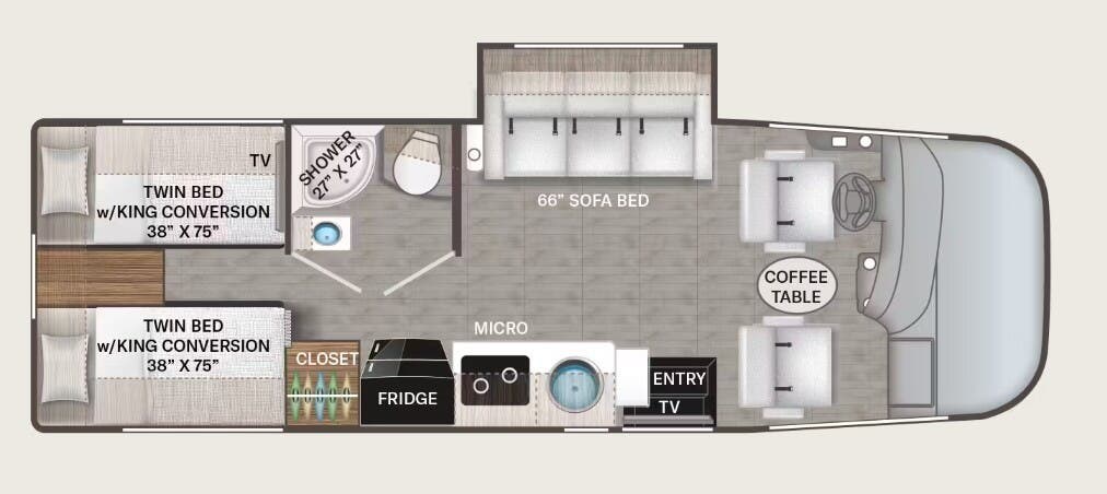 New 2026 Thor Motor Coach Vegas 24.1 available in Oklahoma City, Oklahoma