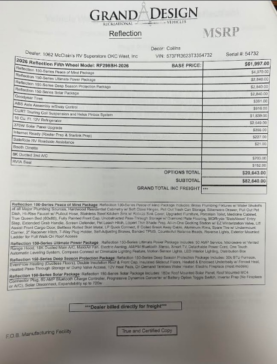 Contact us now about this 2026 Grand Design Reflection 150 298BH! 2026 Reflection 150 298BH by Grand Design from McClain's RV Oklahoma City in Oklahoma City, Oklahoma