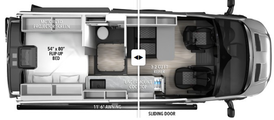 Call now about this 2026 Grand Design Lineage LVT1! 2026 Grand Design Lineage LVT1 - New Class B For Sale by McClain's RV Oklahoma City in Oklahoma City, Oklahoma features Roof Vents, Air Conditioning, Removable Table, Shower, Overhead Cabinetry