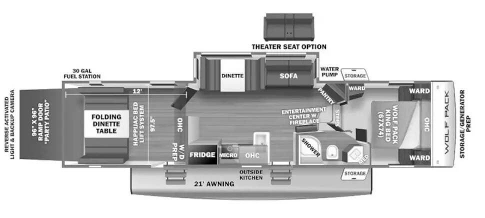 Used 2021 Forest River WOLF PAK 315PACK12 available in Oklahoma City, Oklahoma