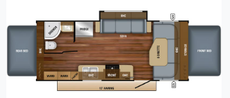 Call now about this 2018 Jayco JAYFEATHER X23B! 2018 Jayco JAYFEATHER X23B - Used Travel Trailer For Sale by McClain's RV Oklahoma City in Oklahoma City, Oklahoma features CO Detector, Fire Extinguisher, Batteries, Refrigerator, Slideout