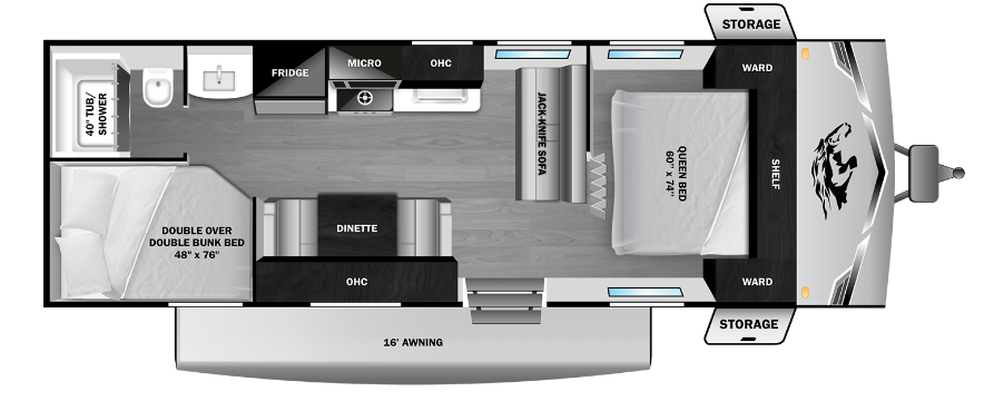 Call now about this 2026 Highland Ridge Open Range CONV 26DB! 2026 Highland Ridge Open Range CONV 26DB - New Travel Trailer For Sale by McClain's RV Oklahoma City in Oklahoma City, Oklahoma features Smoke Detector, Oven, Water Heater, PVC Roof, Exterior Stereo
