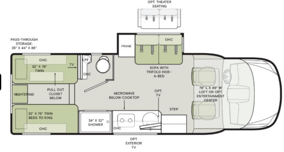 Call now about this 2026 Tiffin Wayfarer 25XLW! 2026 Tiffin Wayfarer 25XLW - New Class C For Sale by McClain's RV Oklahoma City in Oklahoma City, Oklahoma features TV, Slideout, Stove Top Burner, Water Heater, Backup Monitor
