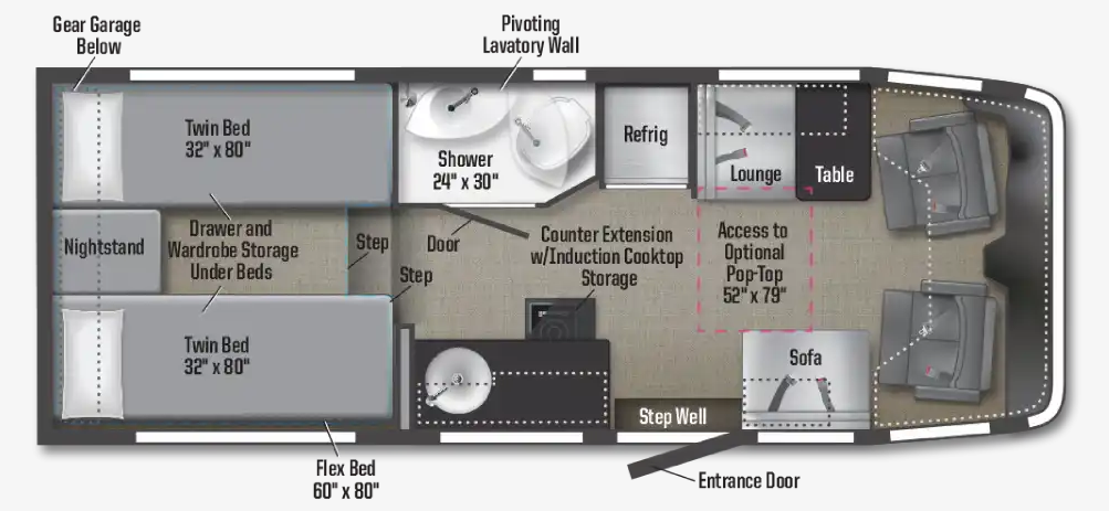Call now about this 2026 Winnebago Ekko 23B! 2026 Winnebago Ekko 23B - New Class C For Sale by McClain's RV Oklahoma City in Oklahoma City, Oklahoma features Microwave, Wardrobe(s), Awning, Toilet, Stove Top Burner