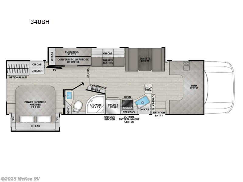 Call now about this 2026 Coachmen Entourage 340BHI! 2026 Coachmen Entourage 340BHI - New Class C For Sale by McKee RV in Perry, Iowa features Slideout