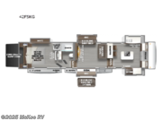 Call now about this 2026 Forest River RiverStone 42FSKG! 2026 Forest River RiverStone 42FSKG - New Toy Hauler For Sale by McKee RV in Perry, Iowa features Slideout