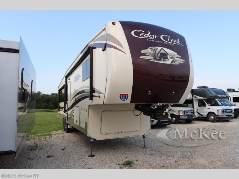 Email now about this 2017 Forest River Cedar Creek Hathaway Edition 36CK2! Used 2017 Forest River Cedar Creek Hathaway Edition 36CK2 available in Perry, Iowa