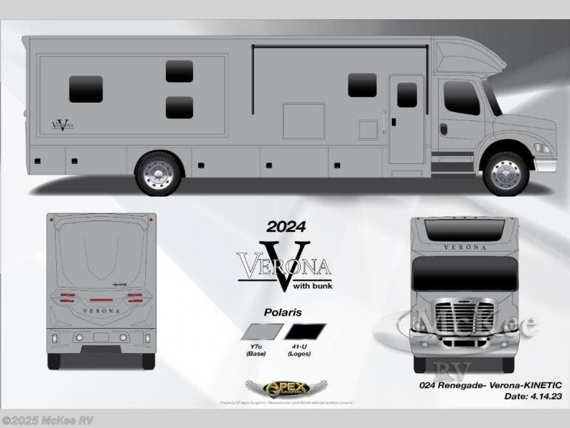 Contact us now about this 2026 Renegade Verona 40VTS! 2026 Verona 40VTS by Renegade from McKee RV in Perry, Iowa