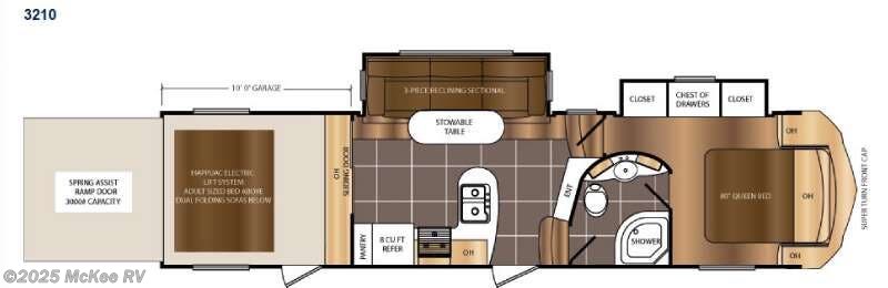 Call now about this 2015 Prime Time Spartan 300 Series 3210! 2015 Prime Time Spartan 300 Series 3210 - Used Toy Hauler For Sale by McKee RV in Perry, Iowa features Slideout