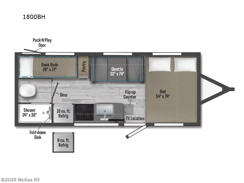Call now about this 2026 Winnebago Micro Minnie 1800BH! 2026 Winnebago Micro Minnie 1800BH - New Travel Trailer For Sale by McKee RV in Perry, Iowa