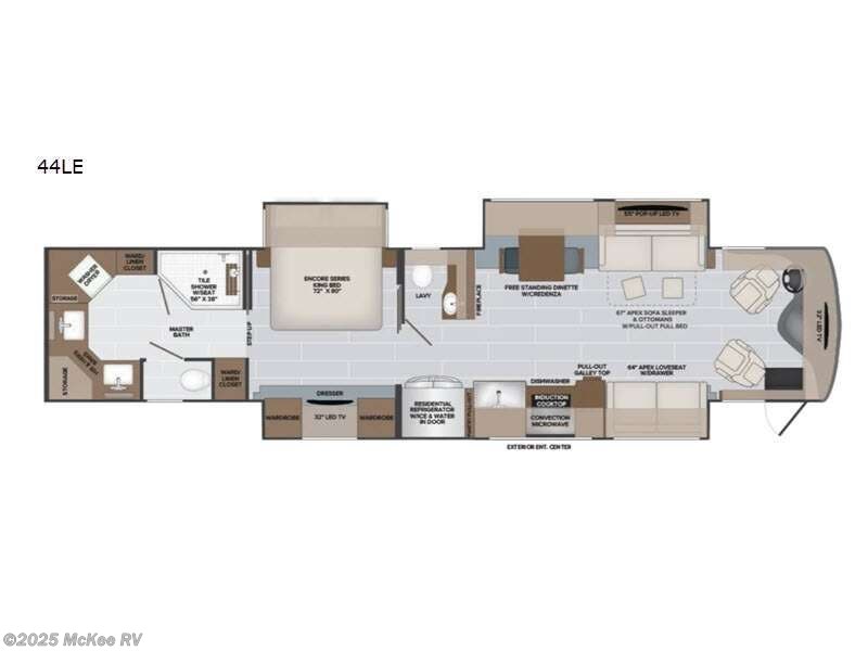 Call now about this 2022 Holiday Rambler Armada 44LE! 2022 Holiday Rambler Armada 44LE - Used Class A For Sale by McKee RV in Perry, Iowa features Slideout