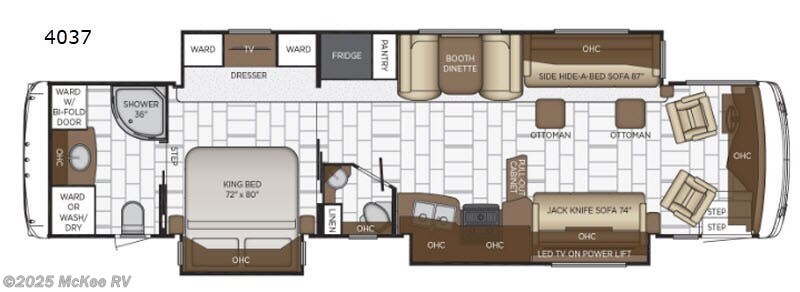 Call now about this 2019 Newmar Ventana 4037! 2019 Newmar Ventana 4037 - Used Class A For Sale by McKee RV in Perry, Iowa features Slideout
