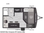 Call now about this 2026 Keystone Hideout Mini 131RK! 2026 Keystone Hideout Mini 131RK - New Travel Trailer For Sale by Blue Compass RV Auburn Hills in Auburn Hills, Michigan