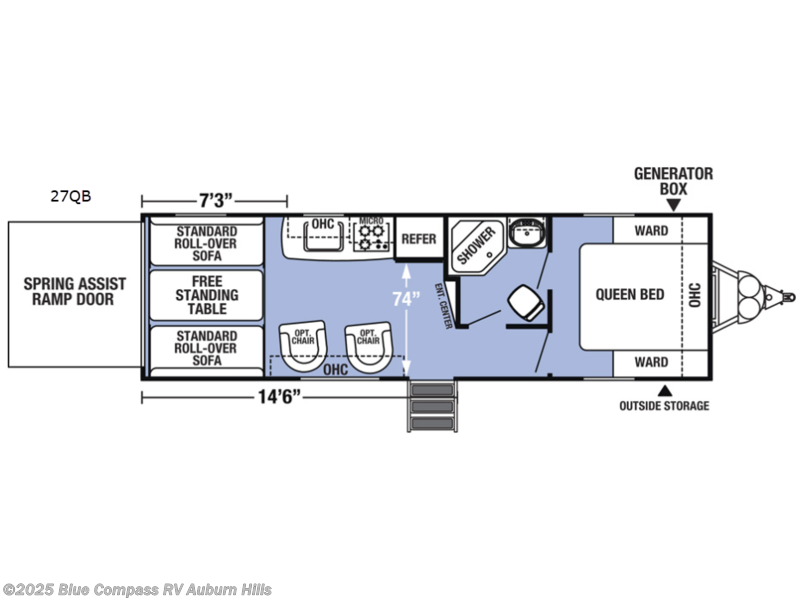 Call now about this 2019 Forest River XLR Boost 27QB! 2019 Forest River XLR Boost 27QB - Used Toy Hauler For Sale by Blue Compass RV Auburn Hills in Auburn Hills, Michigan