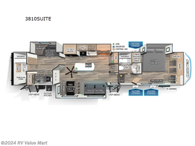 2024 Forest River Cherokee Arctic Wolf Suite 3810 - New Fifth Wheel For Sale by RV Value Mart in Willow Street, Pennsylvania