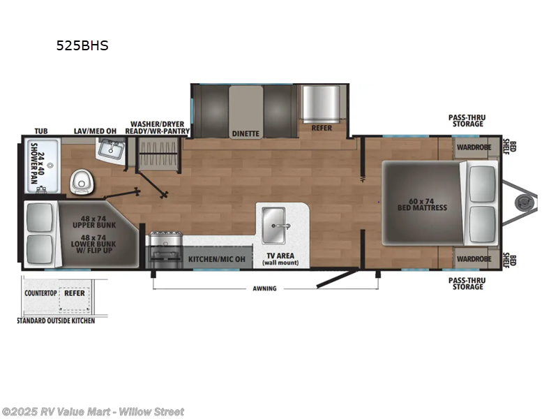 Call now about this 2025 Shasta I-5 Edition 525BHS! 2025 Shasta I-5 Edition 525BHS - New Travel Trailer For Sale by RV Value Mart - Willow Street in Willow Street, Pennsylvania features Slideout