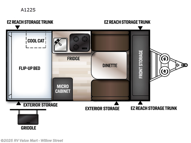 Call now about this 2022 Forest River Rockwood Hard Side Series A122S! 2022 Forest River Rockwood Hard Side Series A122S - Used Popup For Sale by RV Value Mart - Willow Street in Willow Street, Pennsylvania