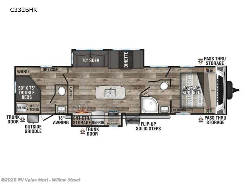Call now about this 2021 K-Z Connect C332BHK! 2021 K-Z Connect C332BHK - Used Travel Trailer For Sale by RV Value Mart - Willow Street in Willow Street, Pennsylvania features Slideout