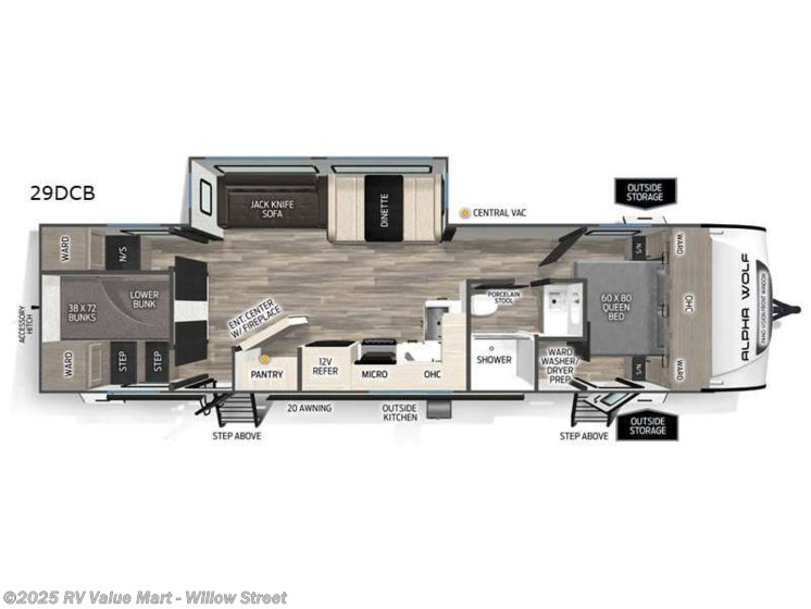 Email now about this 2026 Forest River Cherokee Alpha Wolf 29DCB! New 2026 Forest River Cherokee Alpha Wolf 29DCB available in Willow Street, Pennsylvania