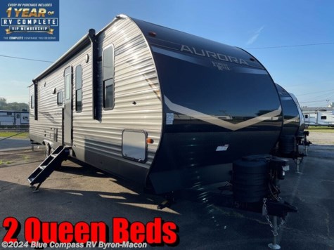 New 2024 Forest River Aurora Travel 34BHTS (2 Queen Beds) For Sale by Blue Compass RV Byron-Macon available in Byron, Georgia