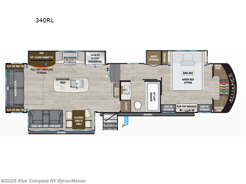 Call now about this 2024 Alliance RV Paradigm 340RL! 2024 Alliance RV Paradigm 340RL - Used Fifth Wheel For Sale by Blue Compass RV Byron-Macon in Byron, Georgia features Slideout