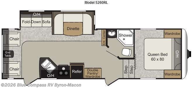 Call now about this 2013 Keystone Passport 5260RL! 2013 Keystone Passport 5260RL - Used Fifth Wheel For Sale by Blue Compass RV Byron-Macon in Byron, Georgia features Slideout
