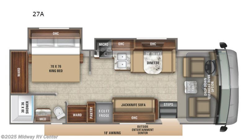 Call now about this 2020 Entegra Coach Vision 27A! 2020 Entegra Coach Vision 27A - Used Class A For Sale by Midway RV Center in Grand Rapids, Michigan features Slideout