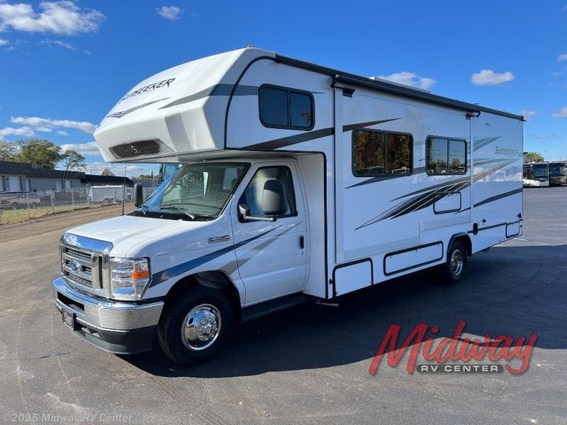Contact us now about this 2023 Forest River Sunseeker LE 2550DSLE Ford! 2023 Sunseeker LE 2550DSLE Ford by Forest River from Midway RV Center in Grand Rapids, Michigan