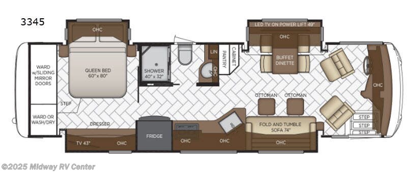 Call now about this 2019 Newmar New Aire 3345! 2019 Newmar New Aire 3345 - Used Class A For Sale by Midway RV Center in Grand Rapids, Michigan features Slideout