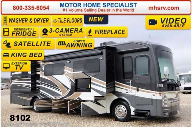 2014 Thor Motor Coach Tuscany XTE 36MQ Res. Fridge, Stack W/D, Ext TV, Fireplace