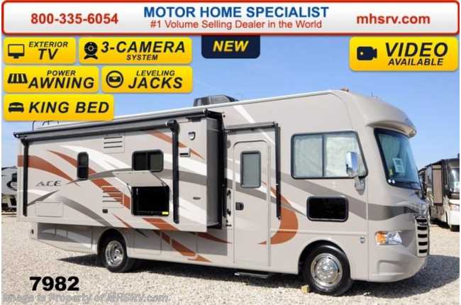 2014 Thor Motor Coach A.C.E. 27.1 ACE W/King Bed, Jacks, OH Bunk, 3 Cam