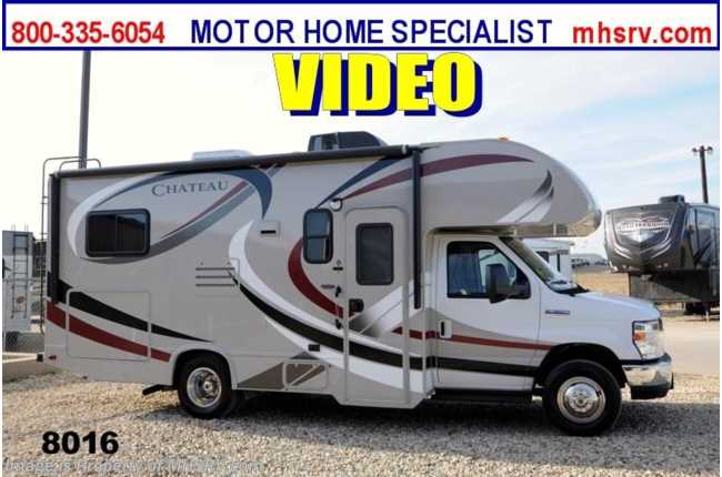 2014 Thor Motor Coach Chateau 22E W/Cabover Ent Center 39&quot; TV, Pwr Awning, 3 Cam