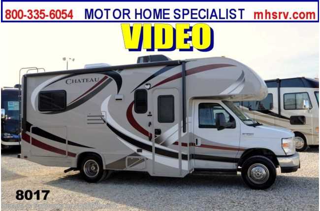 2014 Thor Motor Coach Chateau 22e W/Cabover Ent Center 39&quot; TV, Pwr Awning, 3 Cam