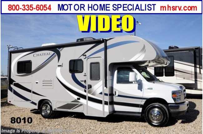 2014 Thor Motor Coach Chateau 24C W/Slide, 3 Cam, Cabover Ent Center 39&quot; TV