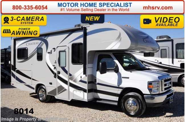 2014 Thor Motor Coach Chateau 23U W/Cabover Ent Center, Heated Tanks &amp; 3 Cam