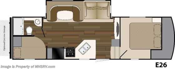 2014 Heartland RV ElkRidge Extreme Light E26 Bunk Model W/Slide &amp; U-Shapped B Floorplan