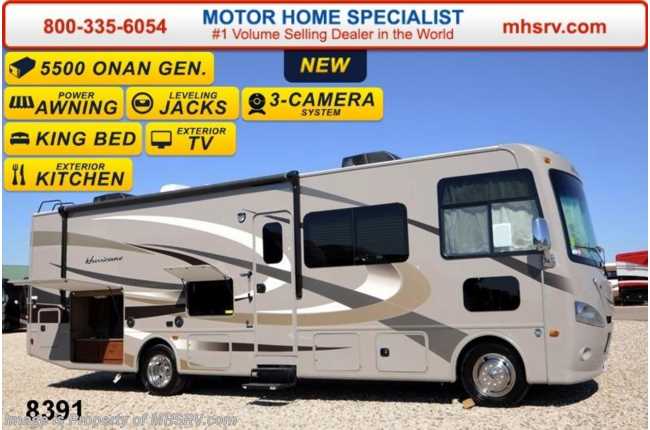2015 Thor Motor Coach Hurricane 32N W/Ext TV, Pwr. Bunk, King Bed, Ext Kitchen