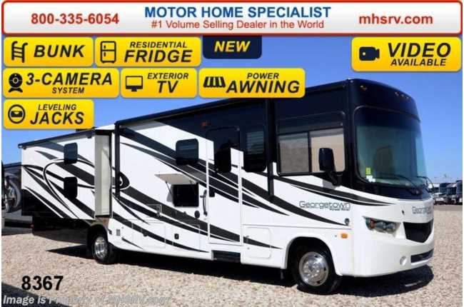 2015 Forest River Georgetown 351DS W/Bunks, Res. Fridge, 5 TV, Overhead Bunk